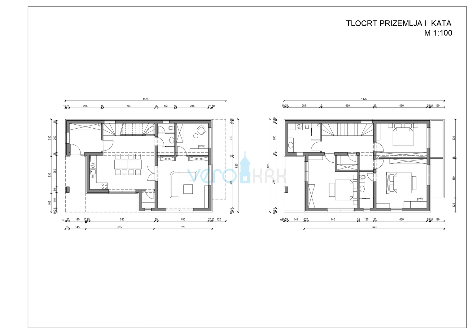Novi Vinodolski, Klenovica - building plot, view, 500m from the sea, for sale