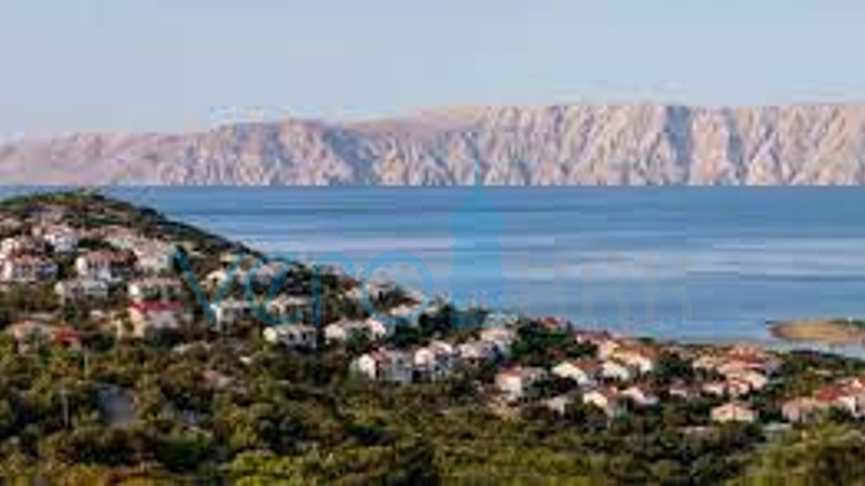 Novi Vinodolski, Klenovica - građevinski teren, pogled, 500m od mora, prodaja