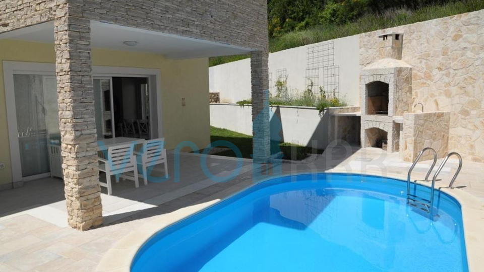 Baška, surroundings, semi-detached house with pool and sea view, for sale