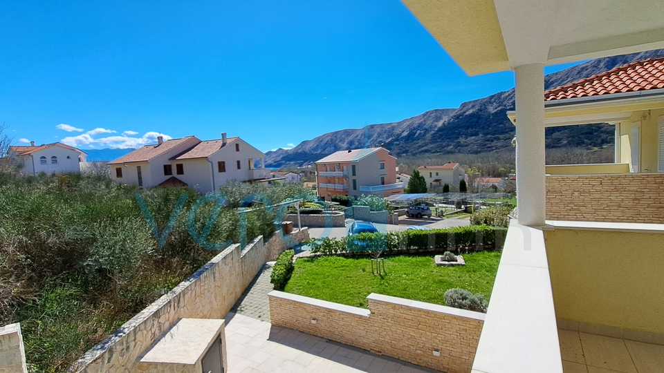 Baška, surroundings, semi-detached house with pool and sea view, for sale