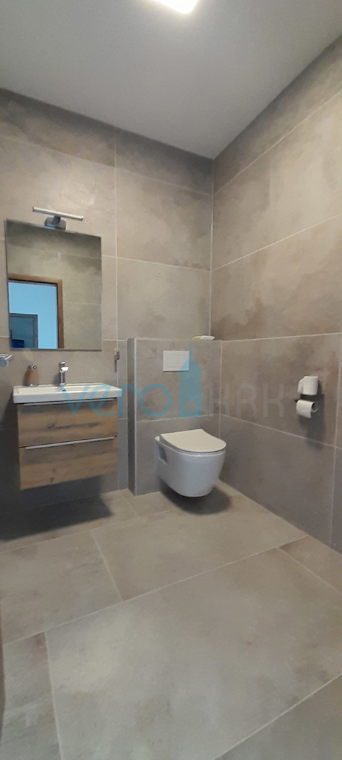 Vrbnik, okolica, dvojna kuća, novogradnja, pogled, bazen, prodaja