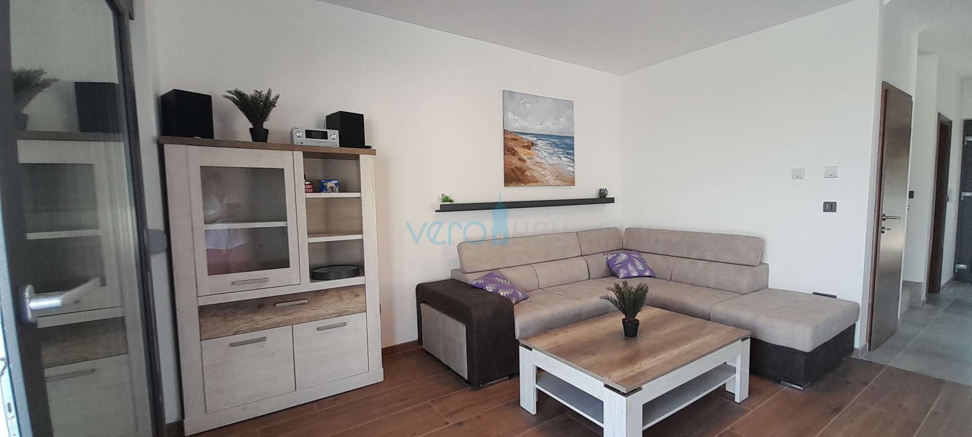 Vrbnik, okolica, dvojna kuća, novogradnja, pogled, bazen, prodaja