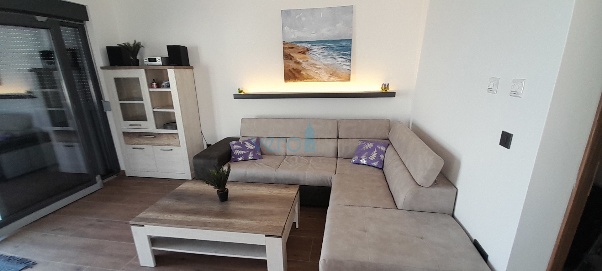 Vrbnik, okolica, dvojna kuća, novogradnja, pogled, bazen, prodaja