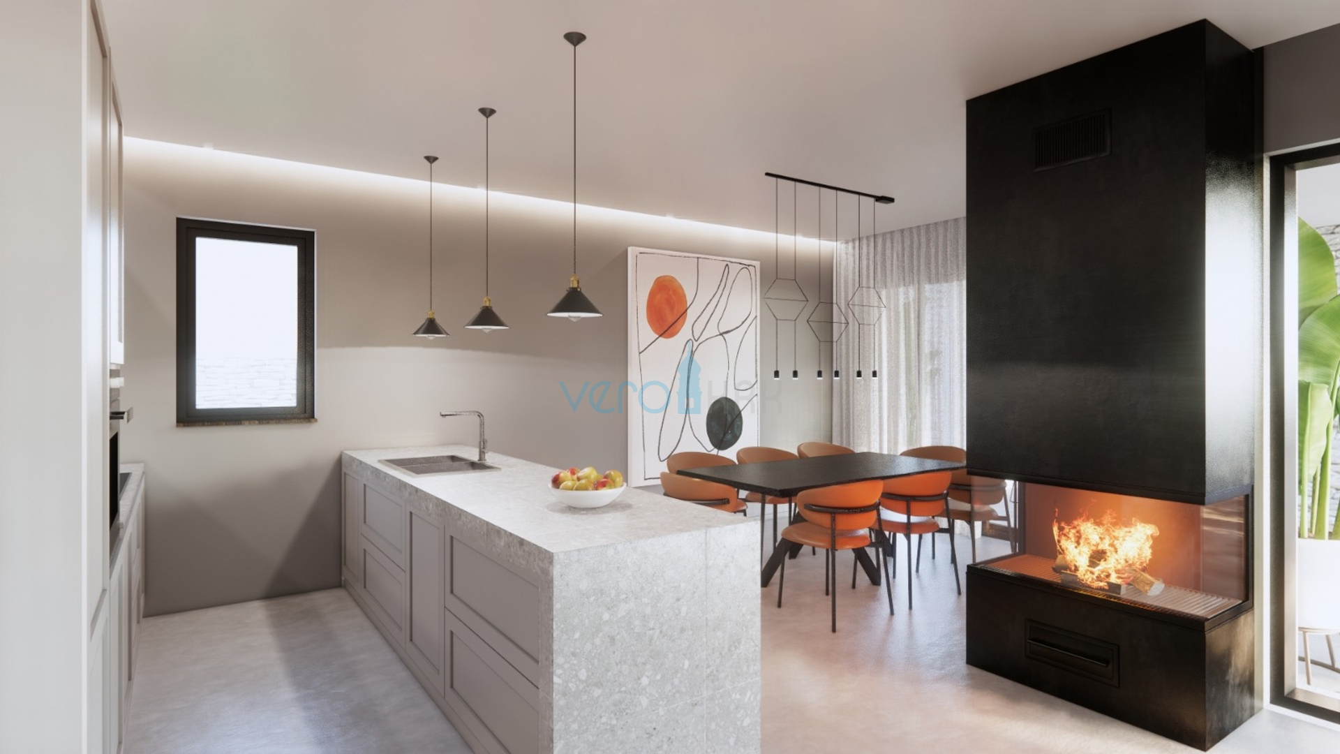 Krk grad, građevinsko zemljište 806m2,  panoramski pogled, projektna dokumentacija, odlična lokacija, prodaja