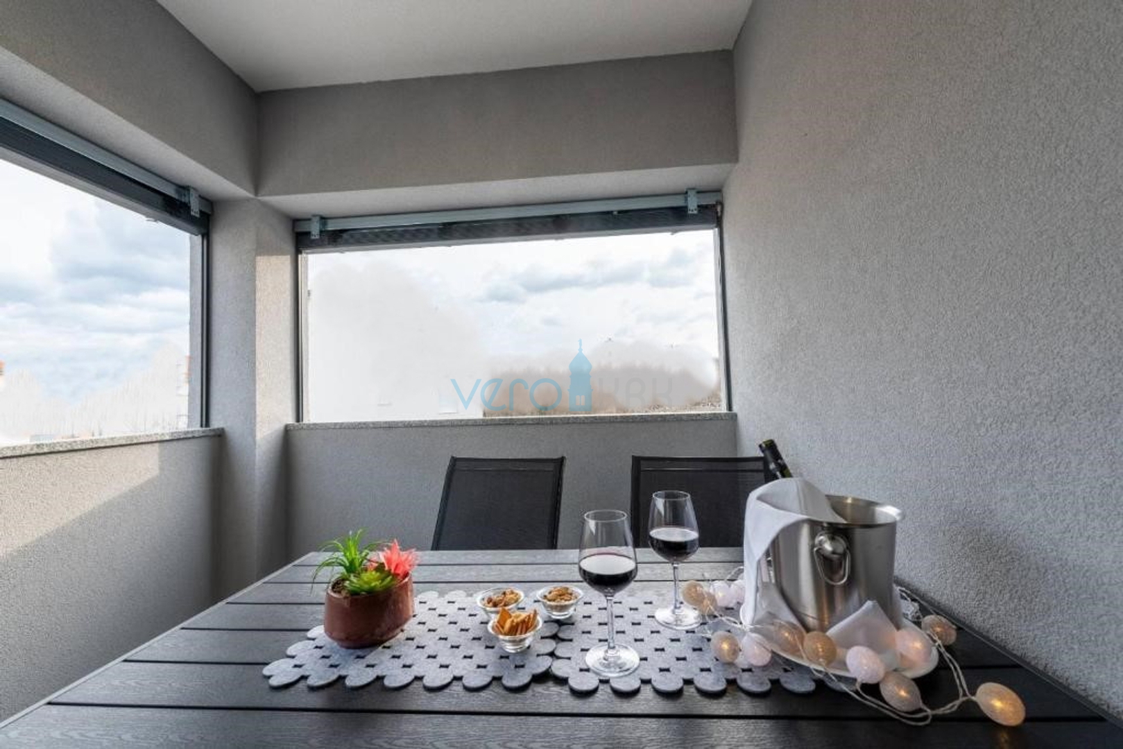 Otok Krk, Čižići, moderan trosoban stan sa pogledom na more, prodaja