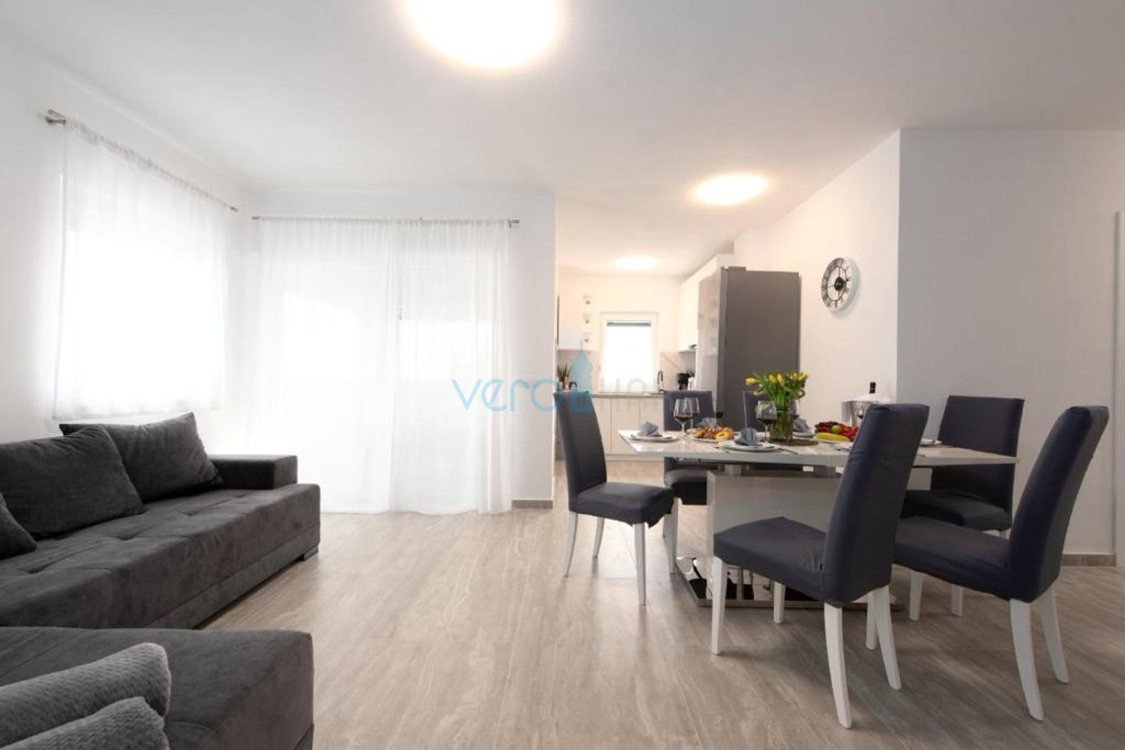 Otok Krk, Čižići, moderan trosoban stan sa pogledom na more, prodaja