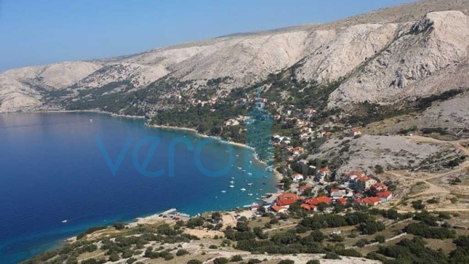 Otok Krk, Stara Baška, samostojeća kuća, 4 apartmana,  otvoreni pogled na more, prodaja