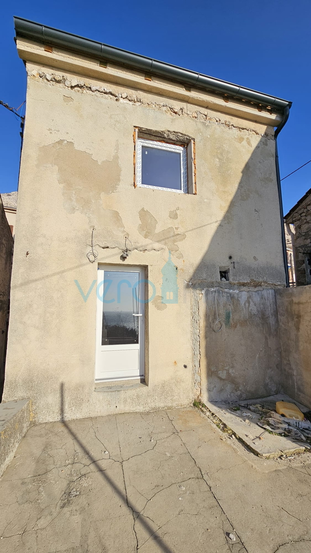 Krk Island, Stara Baška, stone house, detached, 60m to the sea, parking, view, for sale