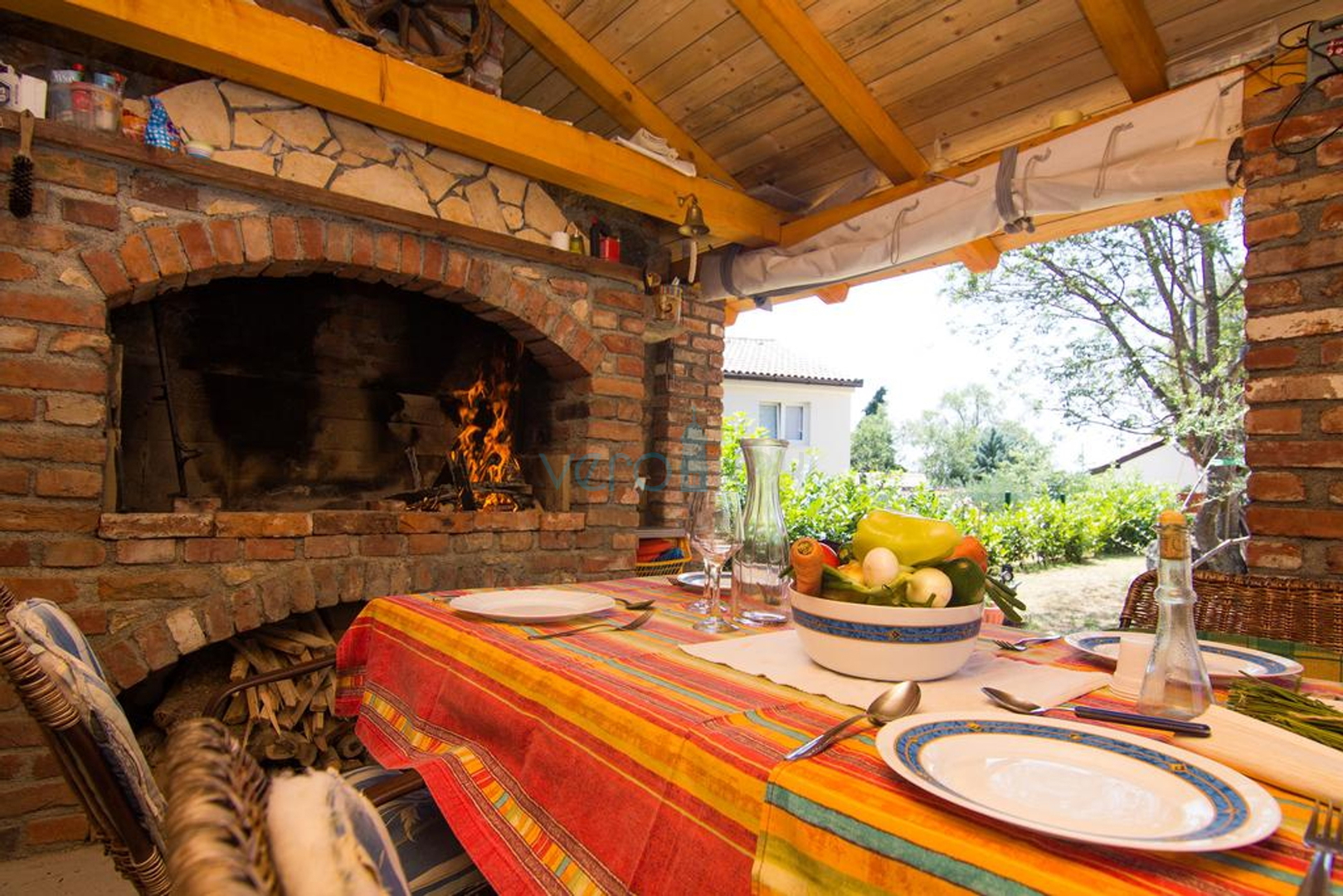 Island of Krk, surroundings, house with two apartments, swimming pool and sea view, for sale