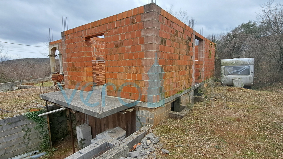 Šilo, Umgebung, Insel Krk, Baubeginn für Einfamilienhaus, Verkauf