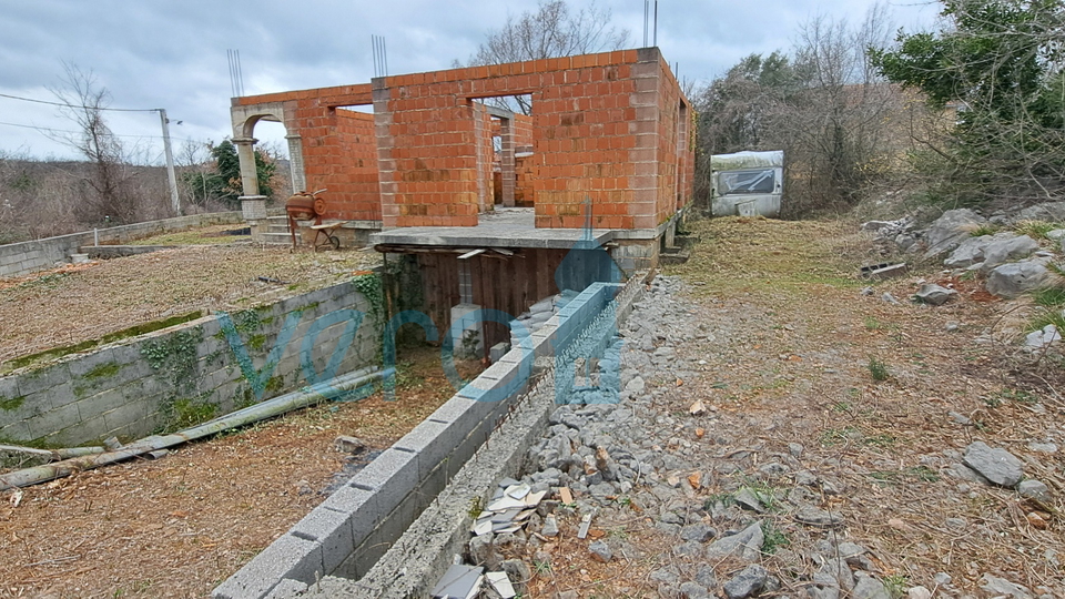 Šilo, Umgebung, Insel Krk, Baubeginn für Einfamilienhaus, Verkauf