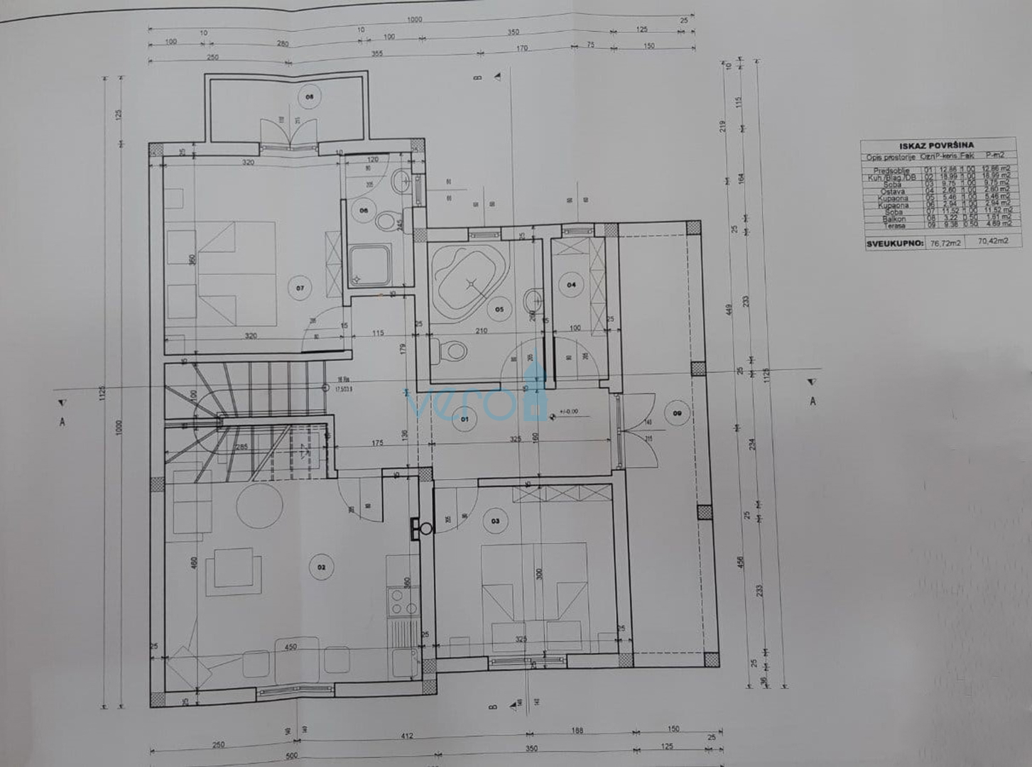 Šilo,okolica,otok Krk,započeta gradnja obiteljske kuće,prodaja