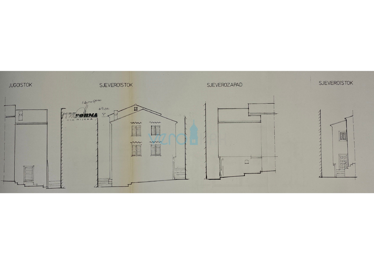 Krk Island, Dobrinj, old town core, authentic house with terrace and view, for sale