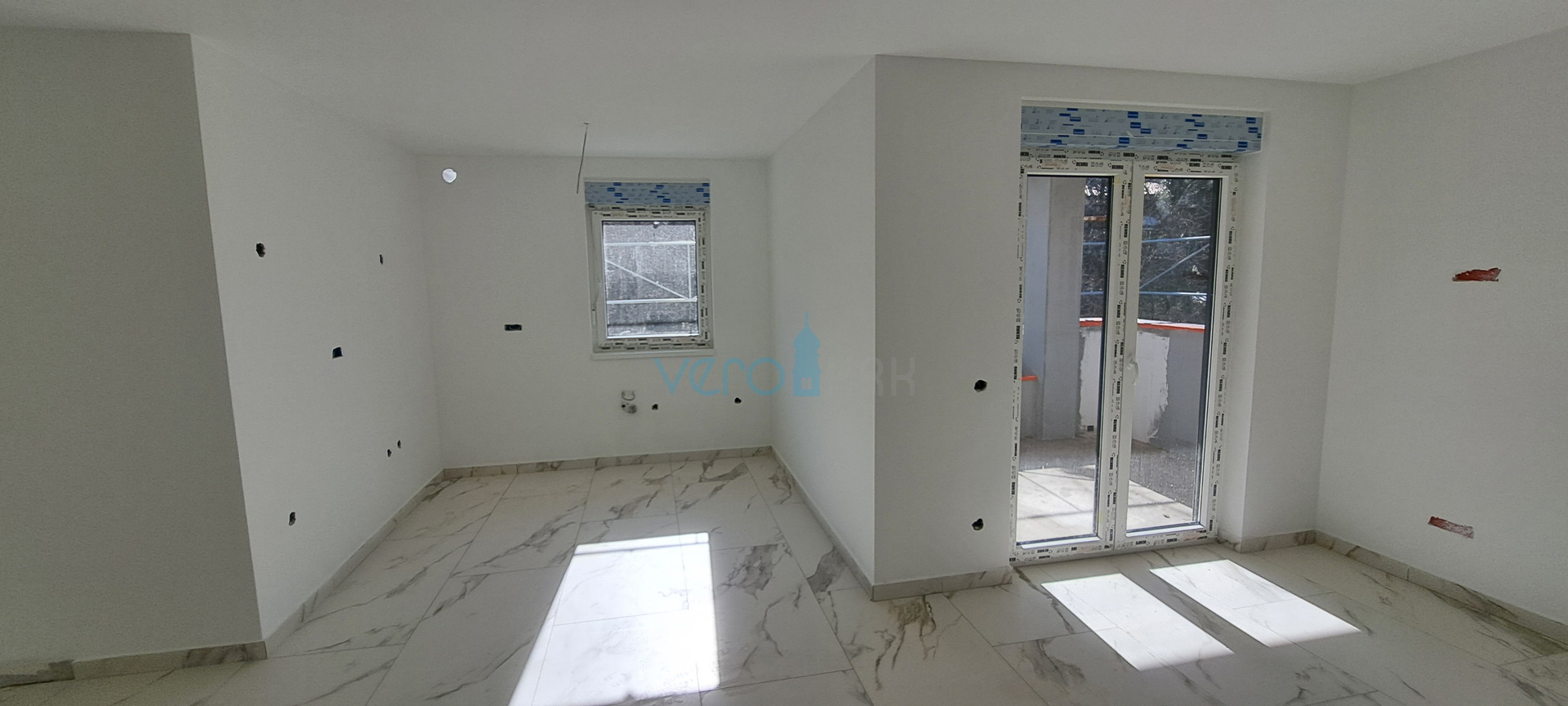 Uvala Soline, otok Krk,okolica,dvosoban stan na katu,terasa,novogradnja,prodaja