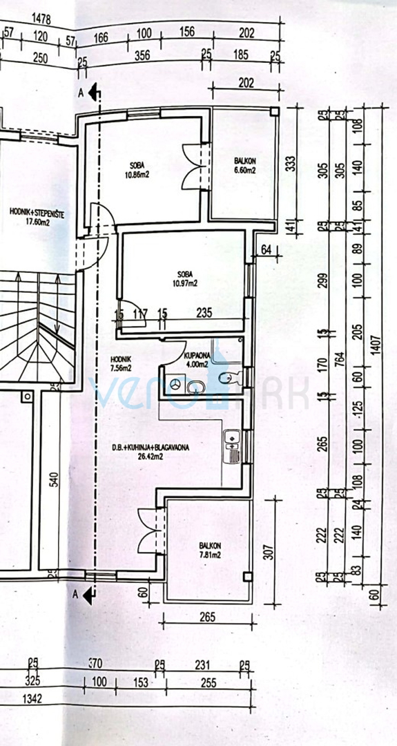 Uvala Soline, otok Krk,okolica,dvosoban stan na katu,terasa,novogradnja,prodaja