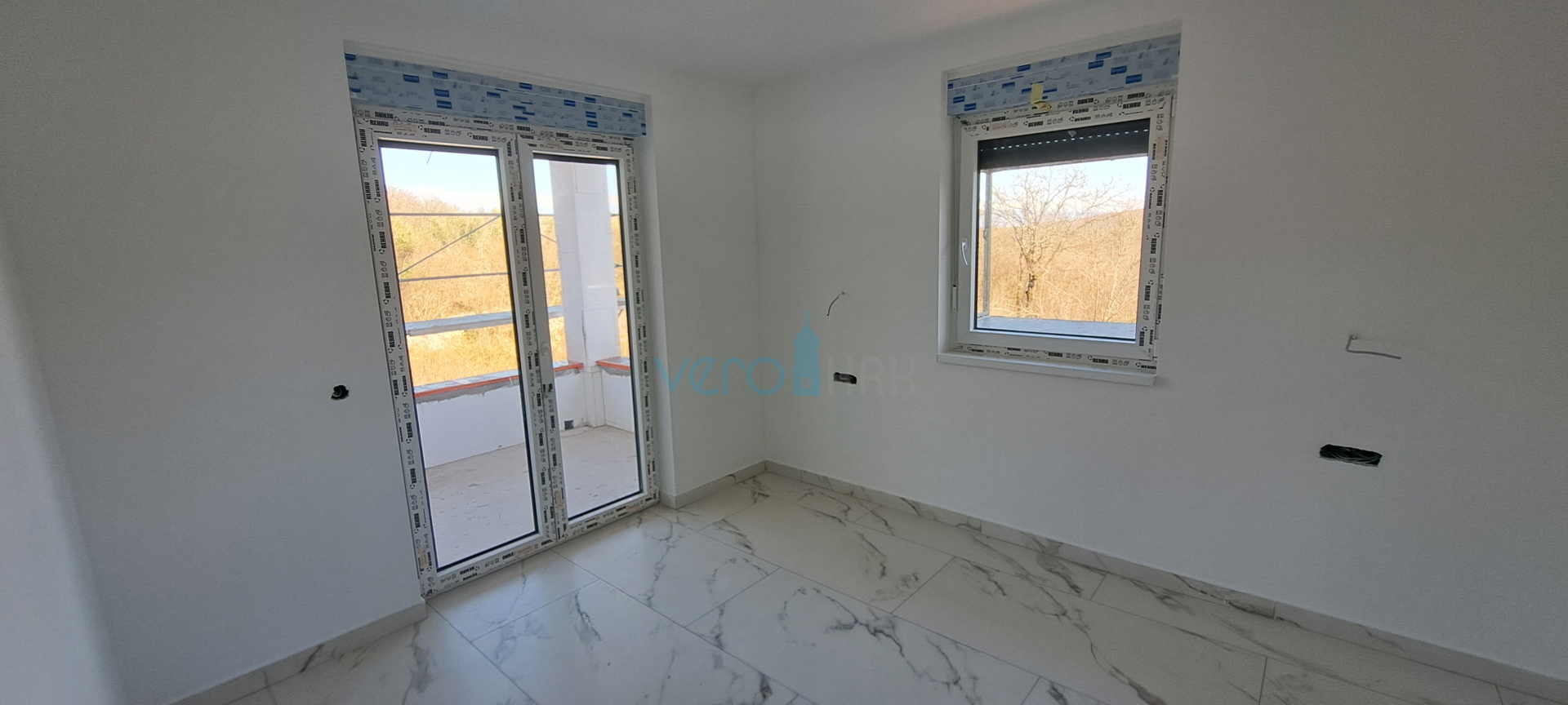 Uvala Soline, otok Krk,okolica,dvosoban stan na katu,terasa,novogradnja,prodaja