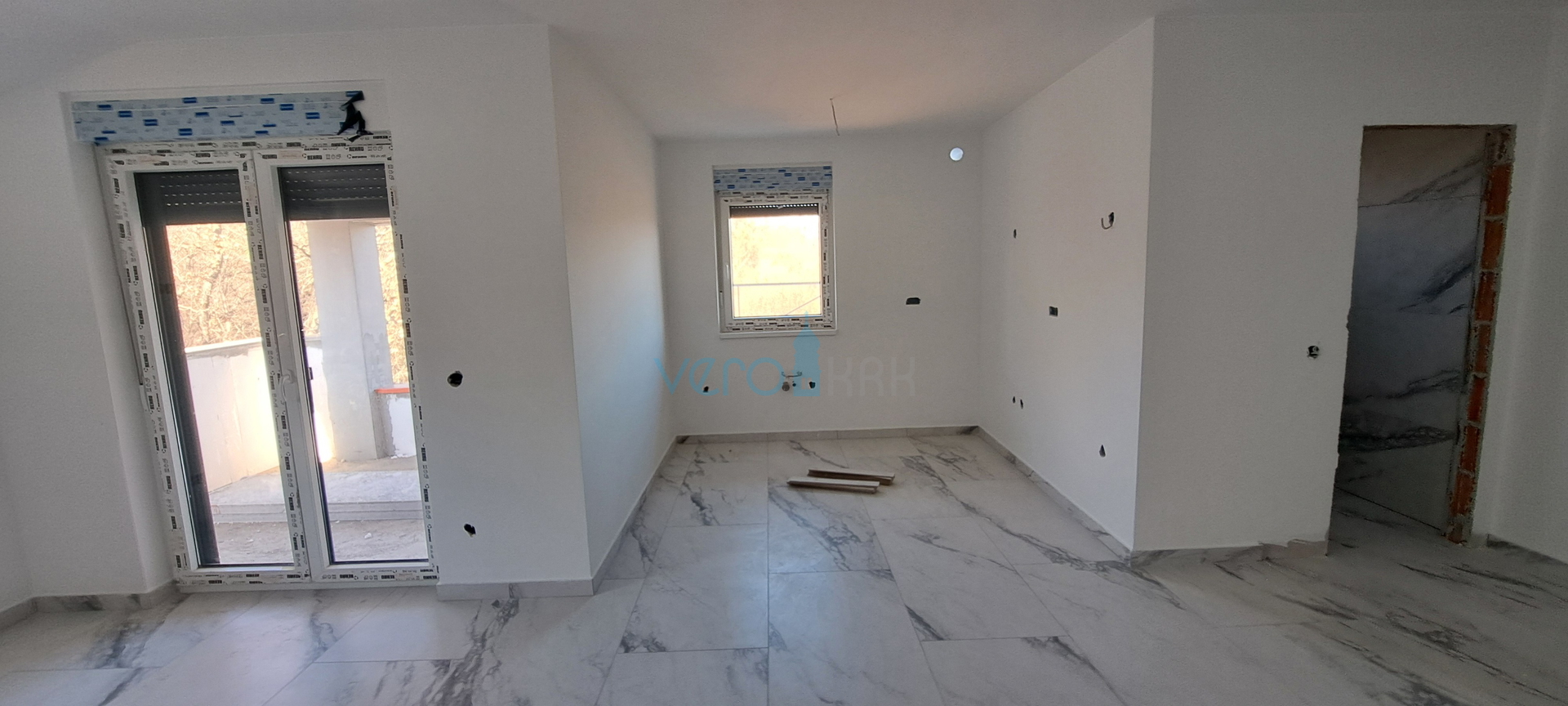 Uvala Soline, otok Krk,okolica,dvosoban stan na 2 katu,terasa,novogradnja,prodaja