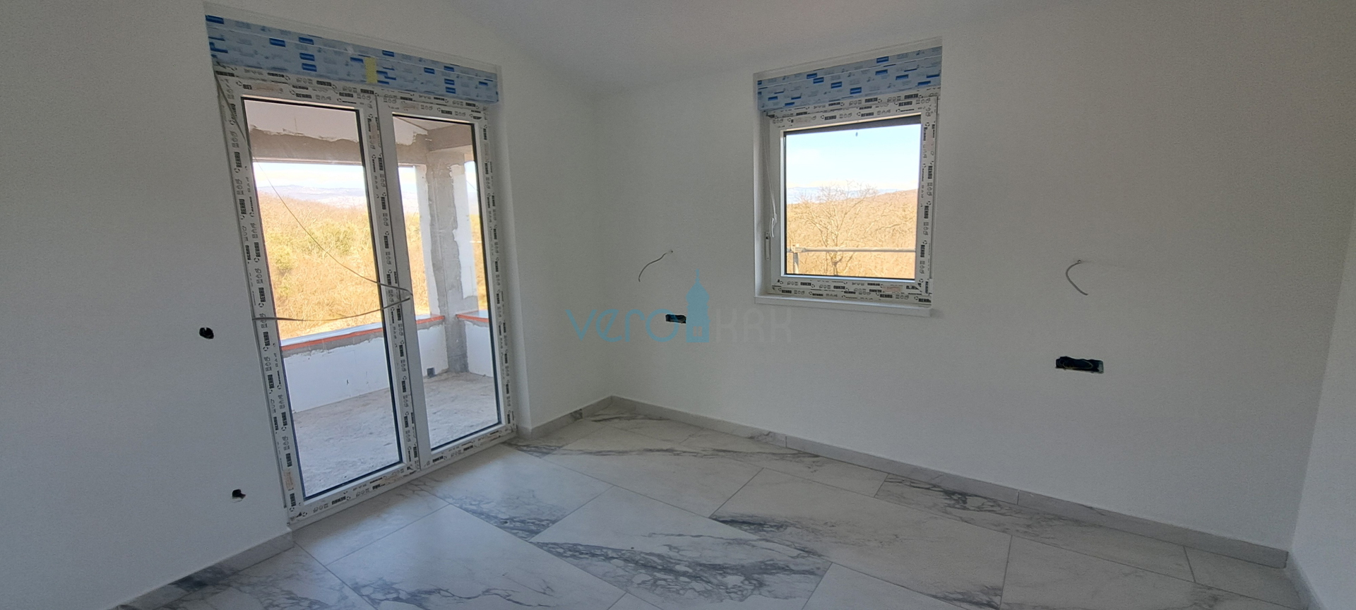 Uvala Soline, otok Krk,okolica,dvosoban stan na 2 katu,terasa,novogradnja,prodaja