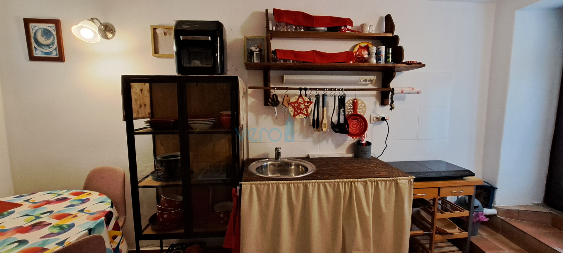 Krk Island, Omišalj, charming terraced house in the old town core, view, for sale