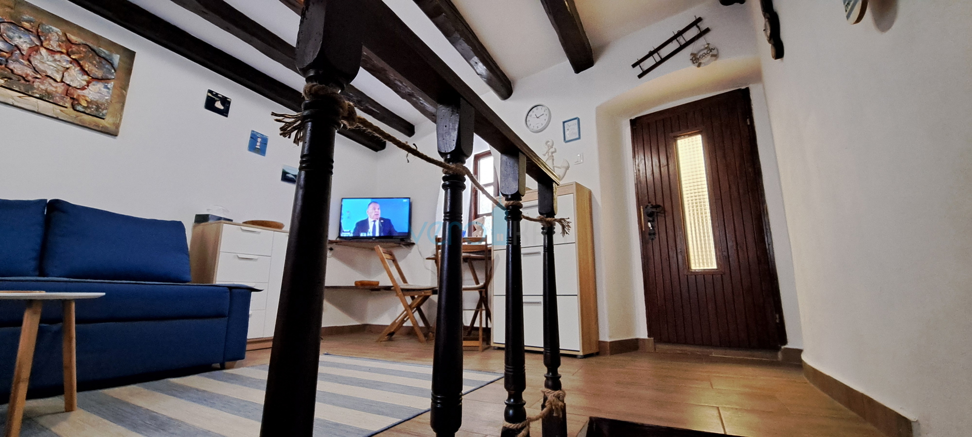Krk Island, Omišalj, charming terraced house in the old town core, view, for sale