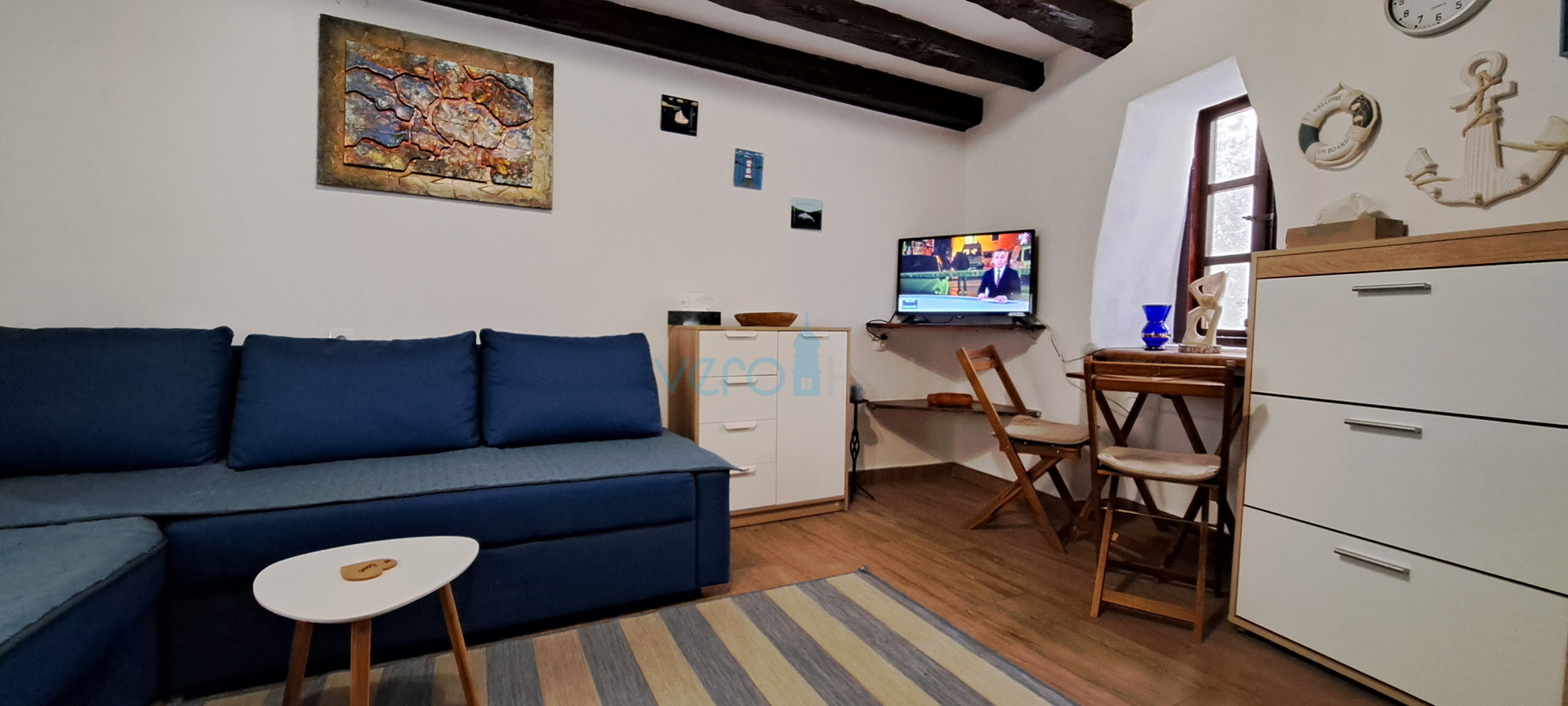 Krk Island, Omišalj, charming terraced house in the old town core, view, for sale