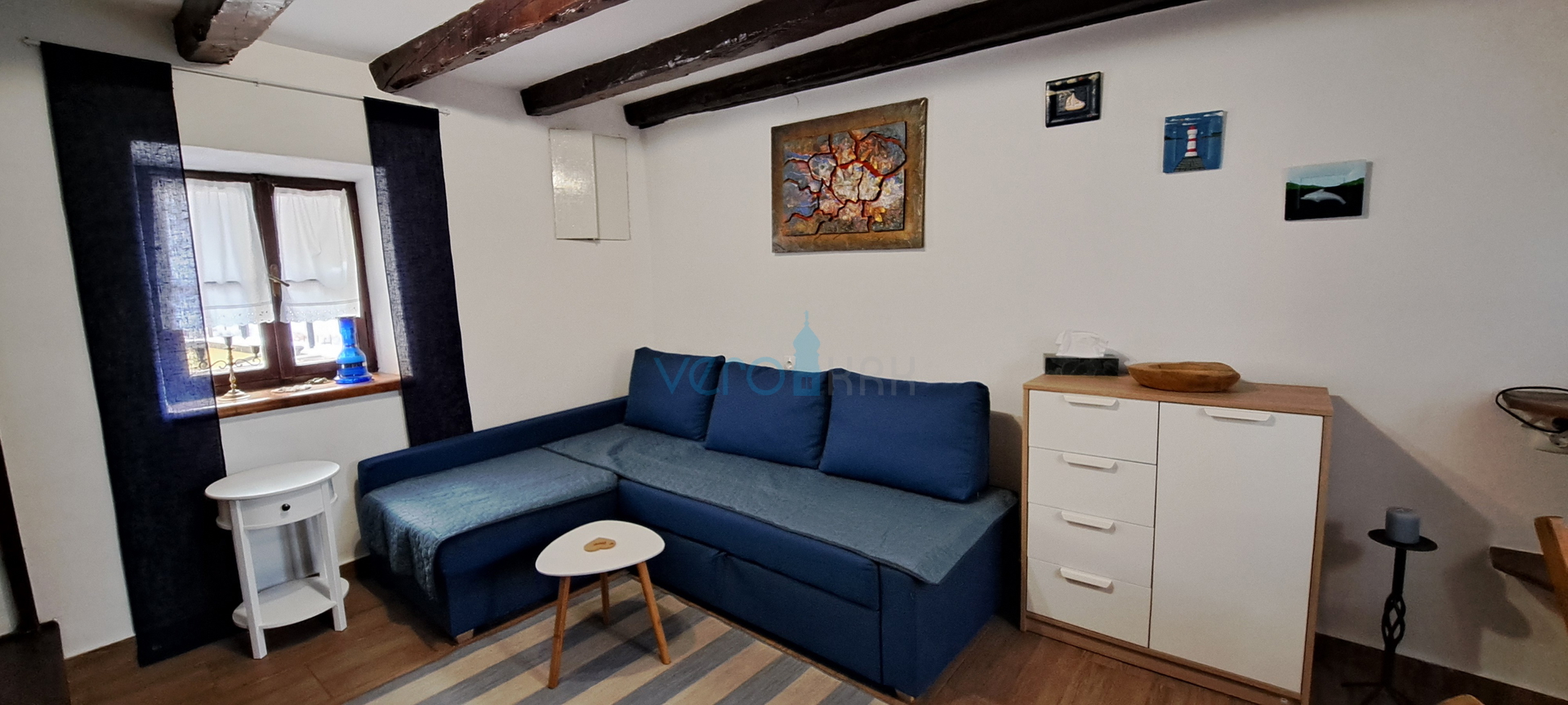 Krk Island, Omišalj, charming terraced house in the old town core, view, for sale