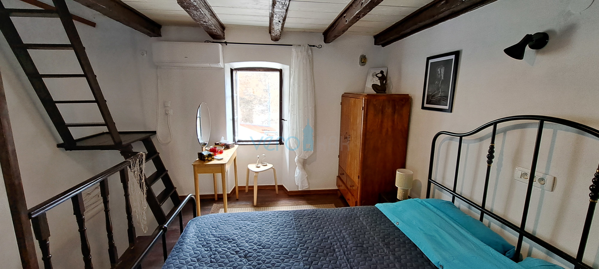 Krk Island, Omišalj, charming terraced house in the old town core, view, for sale