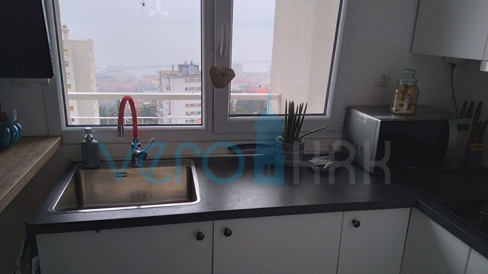 Rijeka, Kozala, möbliertes Studio-Apartment, Aussicht, zu verkaufen