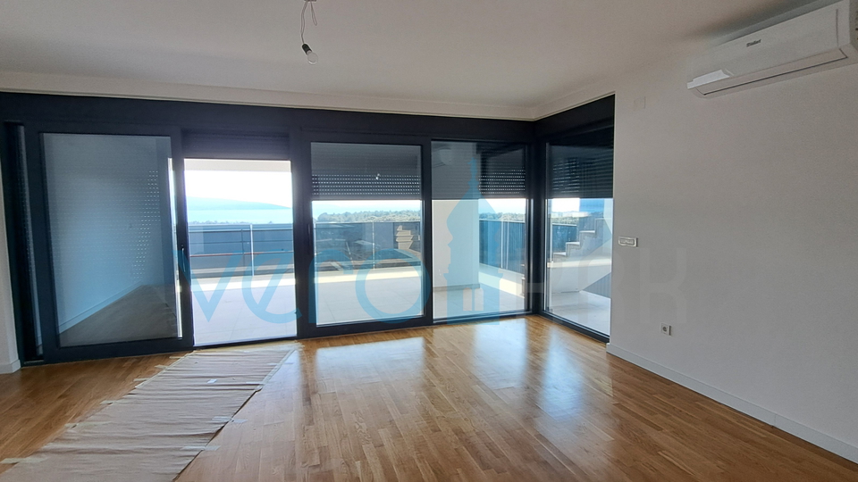 City of Krk, modern duplex apartment, roof pool, terrace, view, new construction, sale