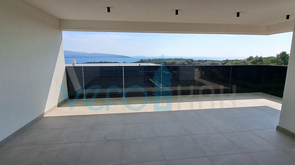 City of Krk, modern duplex apartment, roof pool, terrace, view, new construction, sale