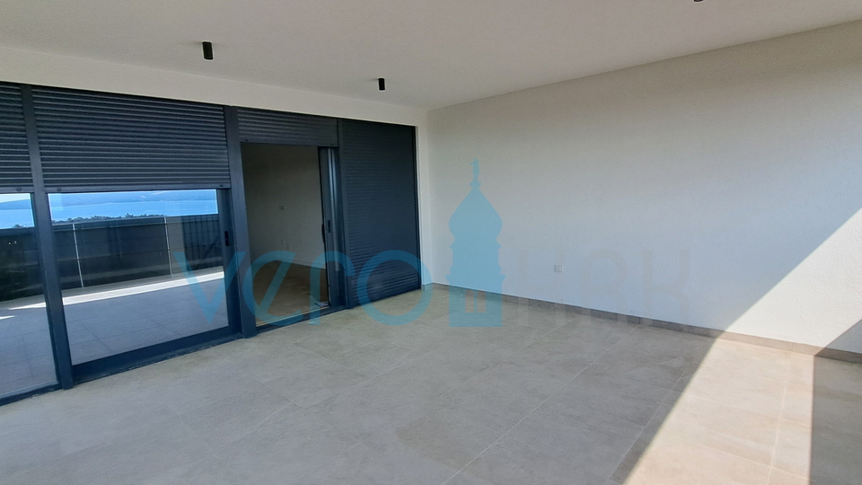 City of Krk, modern duplex apartment, roof pool, terrace, view, new construction, sale