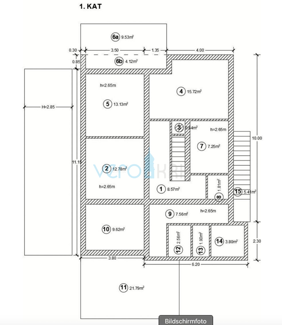 Crikvenica, Centar, Samostojeća kuća za investiciju, 2. red do mora, pogled, parking, prodaja