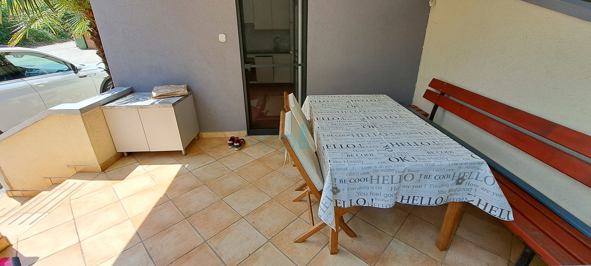 Čižići, Insel Krk, Wohnung 31 m2, Erdgeschoss, Terrasse, Verkauf
