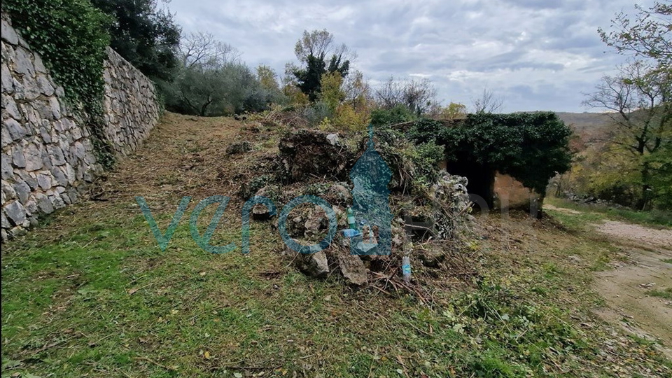 Insel Krk, Dobrinj, Einfamilienhaus 41m2 mit Garten und Panoramablick, zu verkaufen