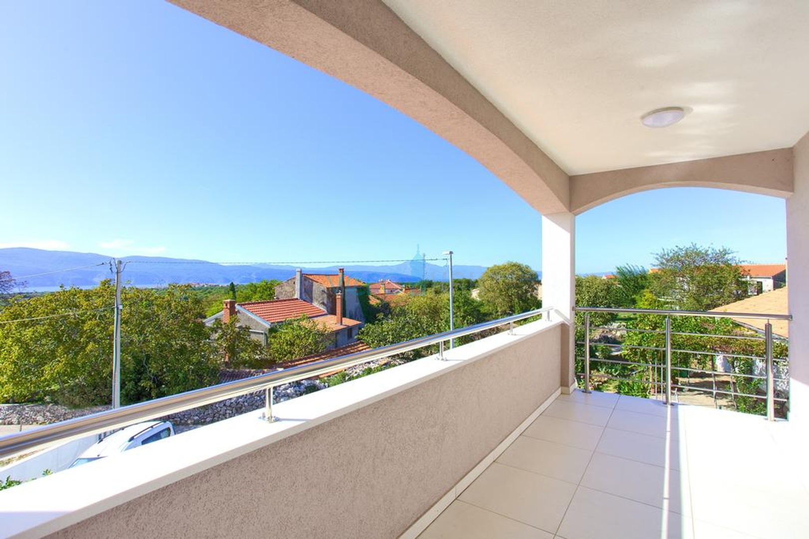 Die Insel Krk, Krk Stadt umgeben, freistehendes Haus mit Pool und Meerblick