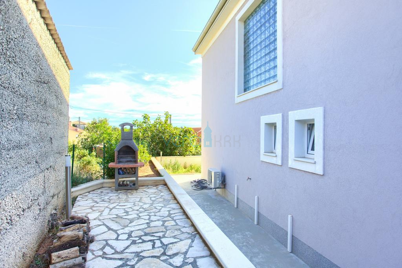 Die Insel Krk, Krk Stadt umgeben, freistehendes Haus mit Pool und Meerblick