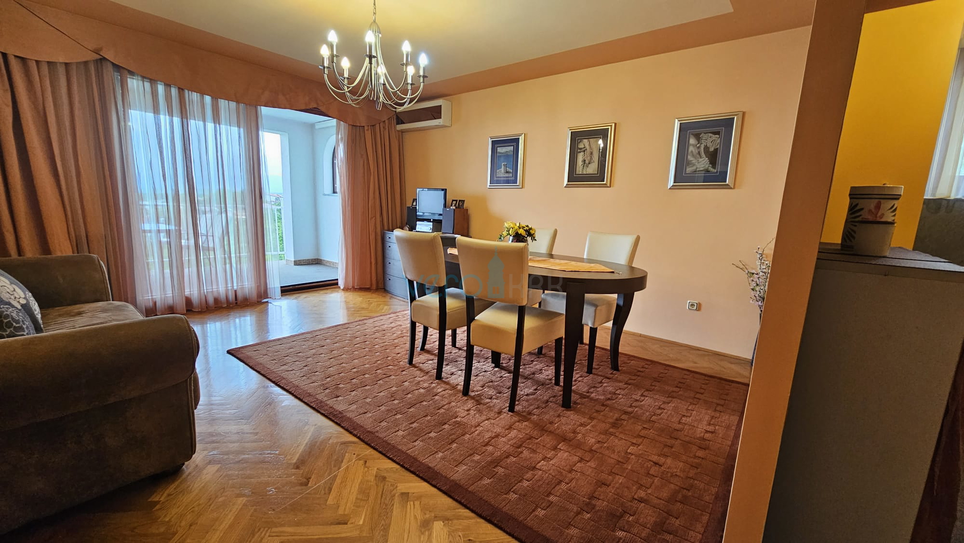 Njivice, Krk Island, two-bedroom apartment of 68 m2, with an open sea view, for sale