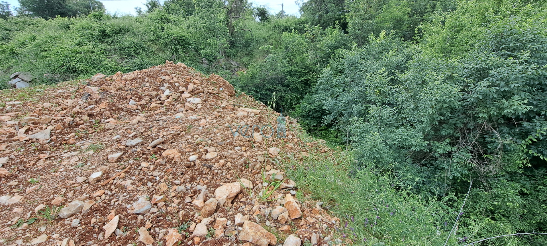 Malinska, island of Krk, building land 958 m2 in an exclusive location, view, for sale