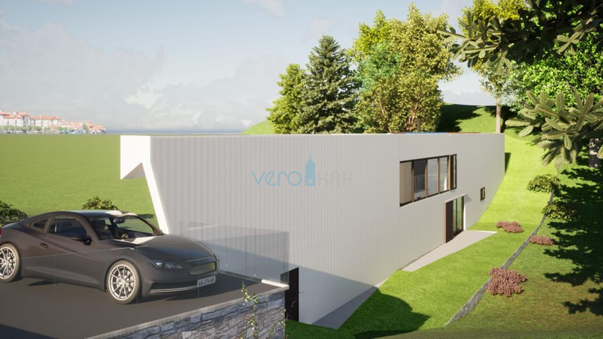 Vrbnik,Građevinsko zemljište 646 m2,top lokacija,pogled,prodaja