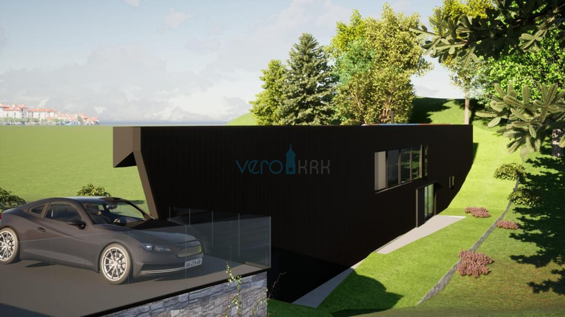 Vrbnik,Građevinsko zemljište 646 m2,top lokacija,pogled,prodaja