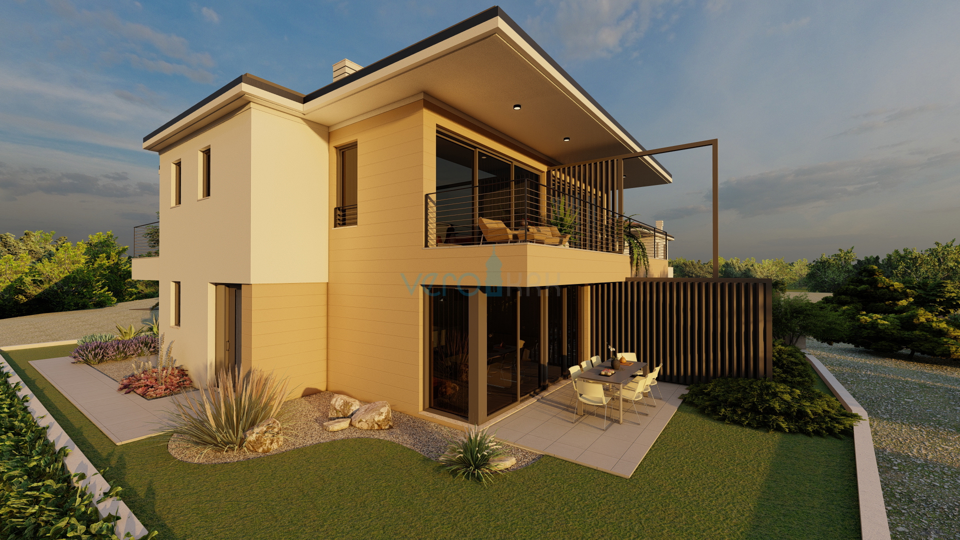 Otok Krk, Malinska okolica, građevinski tereni  622m2 i 540m2 građevinskim dozvolama, prodaja