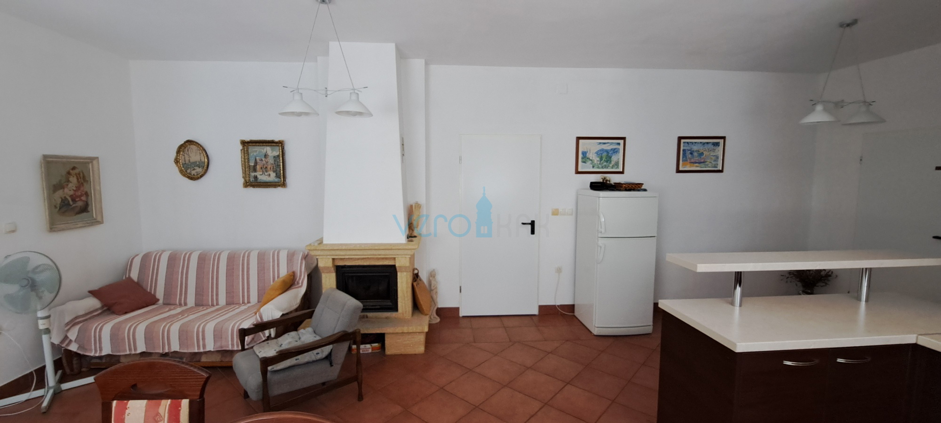 Malinska, Umgebung, Insel Krk, freistehendes Haus, Garage, Grundstück, Verkauf