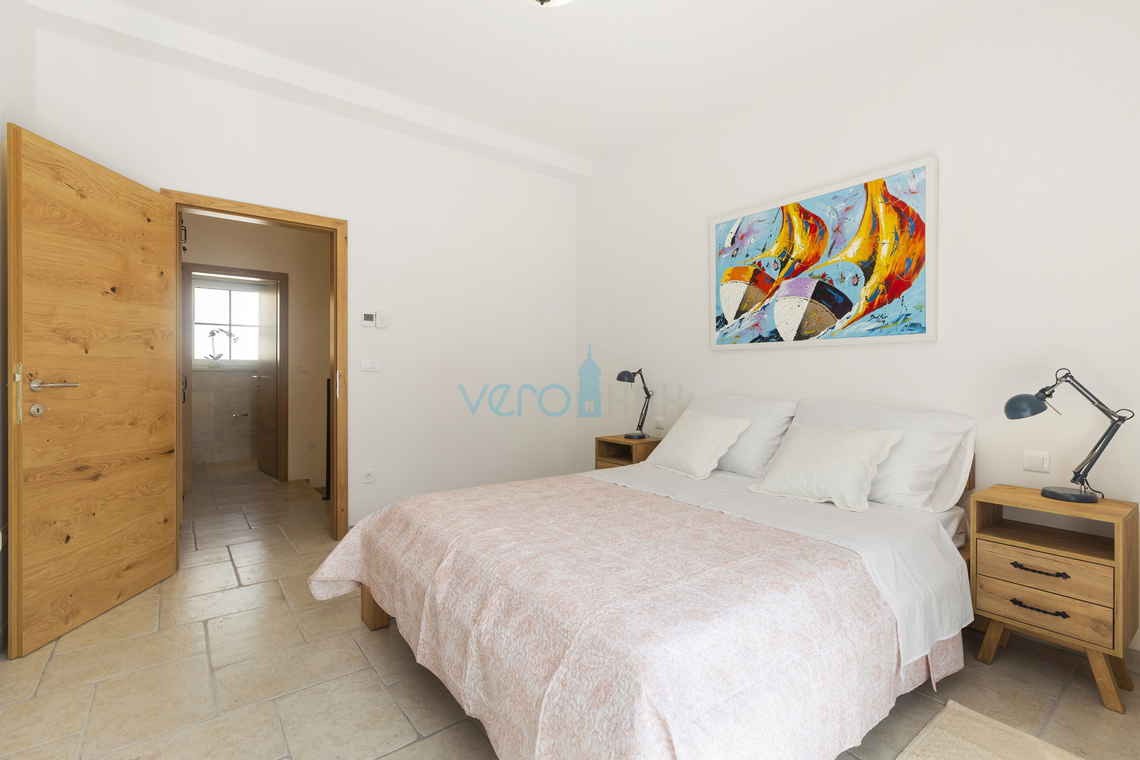 Otok Krk, Grad Krk, okolica, prekrasna ultra moderna villa sa bazenom, terasom i pogledom na more prodaja