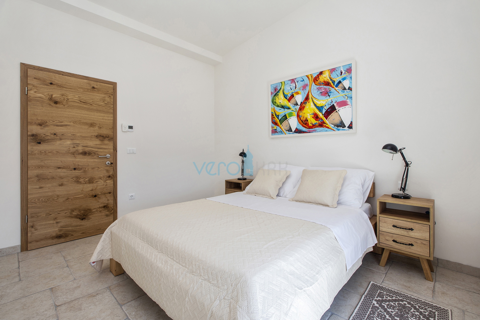 Grad Krk, okolica, veličanstvena villa sa bazenom, pogled na more, prodaja
