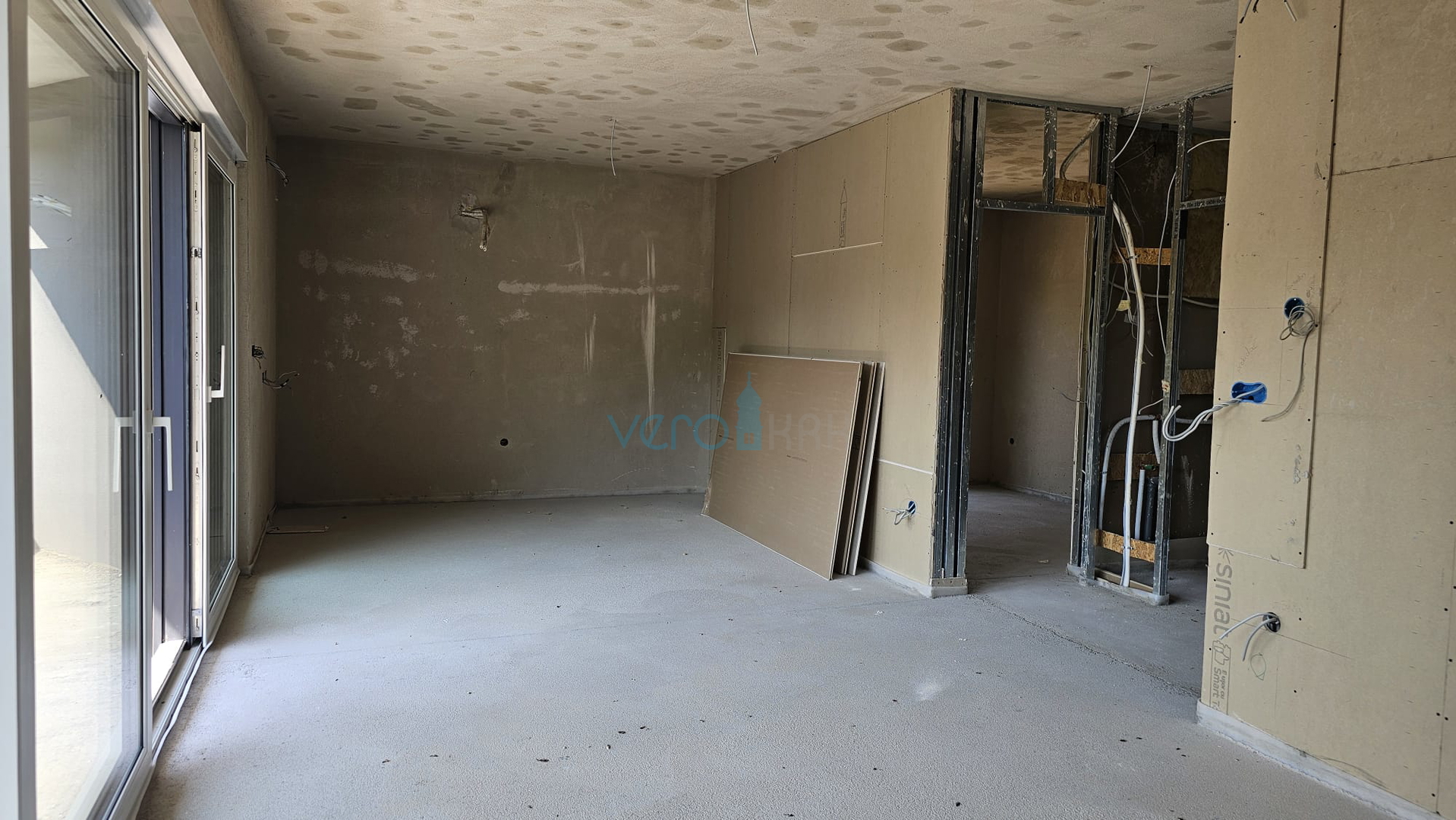 Otok Krk, Baška, okolica, dvosobni stan 60,47m2, prvi kat,  za prodaju