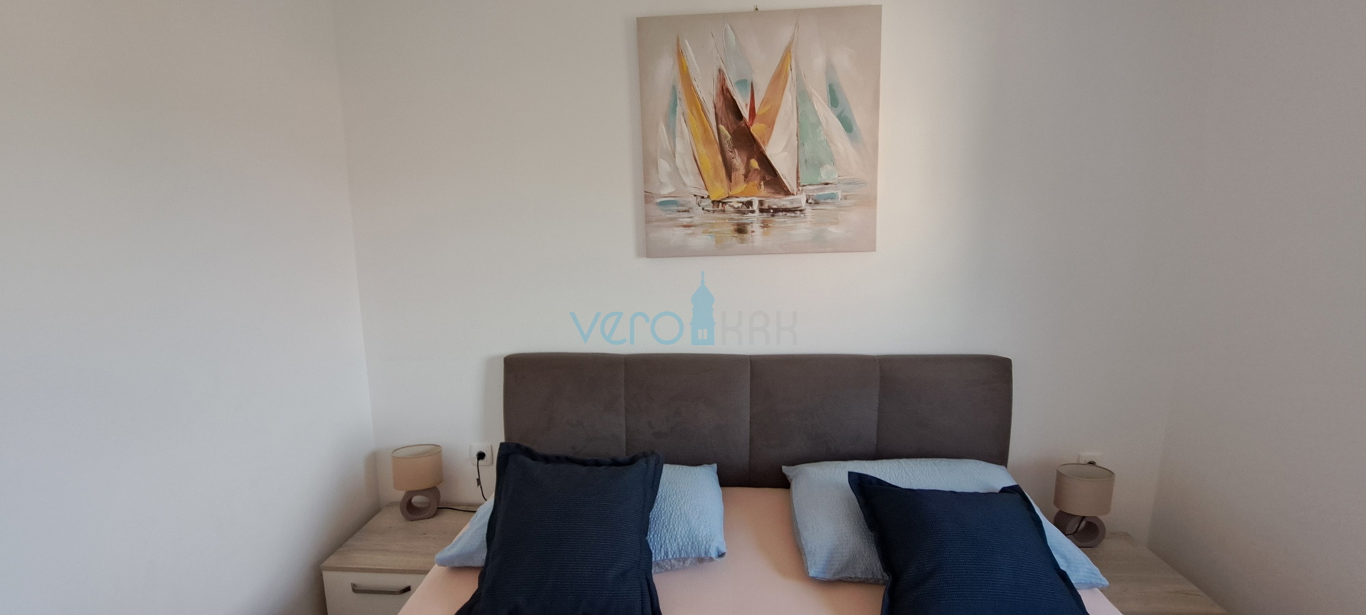 Uvlala Soline, otok Krk, dvosoban stan 62 m2, pogled na more, prodaja