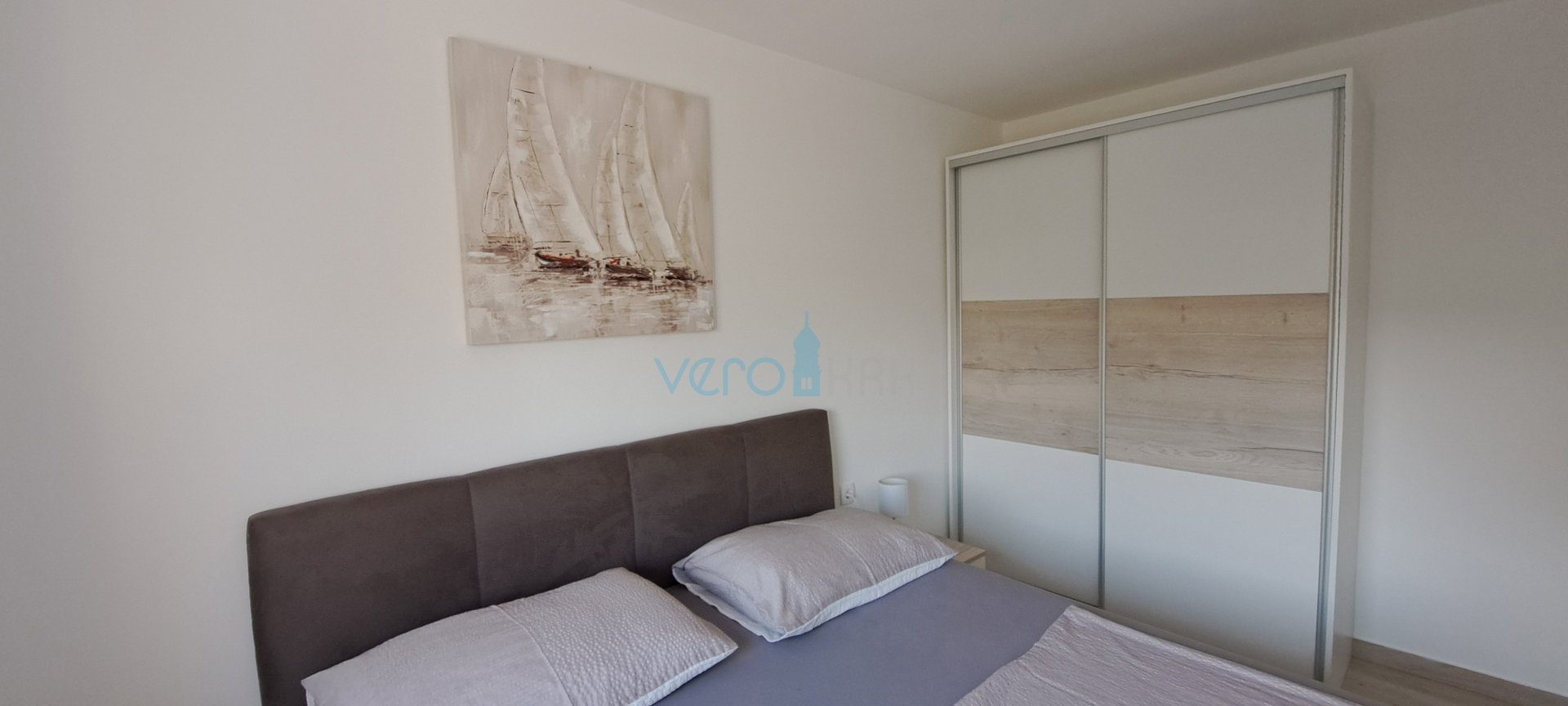 Uvlala Soline, otok Krk, dvosoban stan 62 m2, pogled na more, prodaja