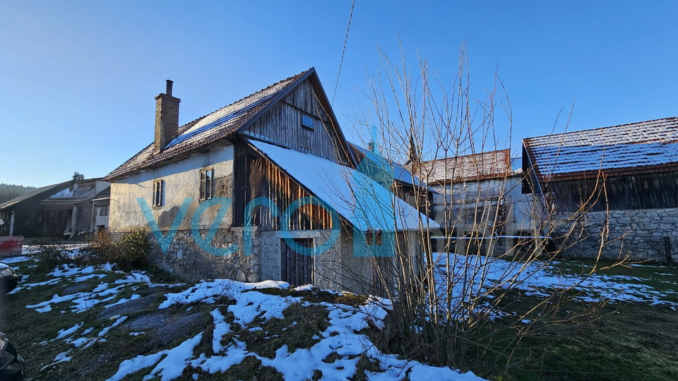 Gorski Kotar, Čabar, Prezid, autochthonous house with garden, for sale