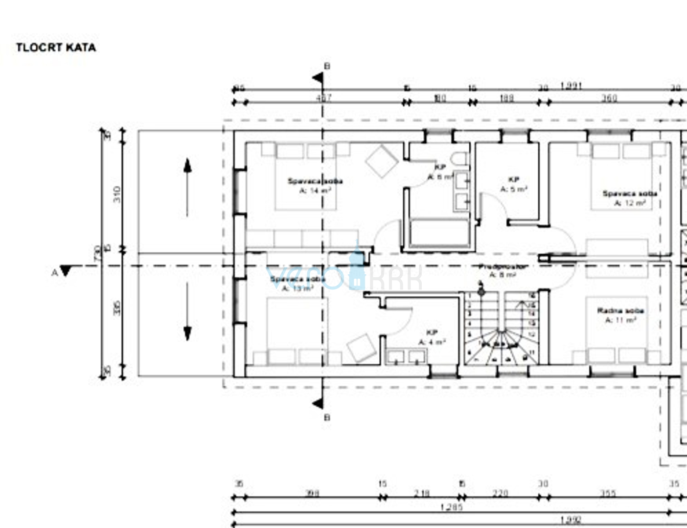 Vrbnik, Risika, Dvojna kuća 150m2 sa bazenom, prodaja