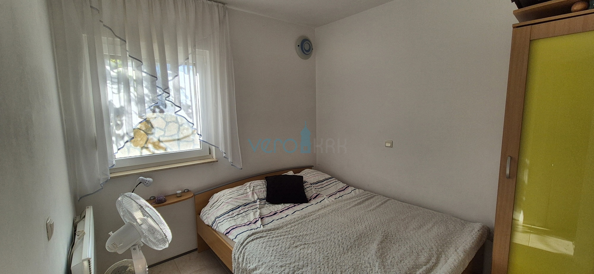 City of Krk, island of Krk, three-room apartment on the ground floor, garden, terrace, for sale